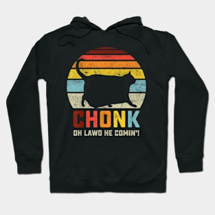 Chonk Cat Scale Retro Style Vintage Cats S Hoodie